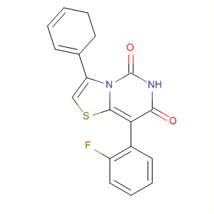 496927-37-8  5H-Thiazolo[3,2-c]pyrimidine-5,7(6H)-dione,8-(2-fluorophenyl)-2,3-dihydro-3-phenyl-, (3S)-