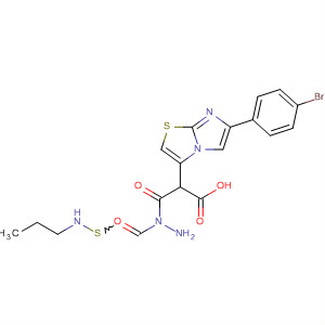 496927-54-9  Imidazo[2,1-b]thiazole-3-acetic acid, 6-(4-bromophenyl)-,2-[(propylamino)thioxomethyl]hydrazide