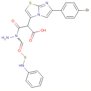 496927-57-2  Imidazo[2,1-b]thiazole-3-acetic acid, 6-(4-bromophenyl)-,2-[(phenylamino)thioxomethyl]hydrazide
