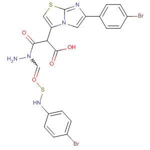 496927-59-4  Imidazo[2,1-b]thiazole-3-acetic acid, 6-(4-bromophenyl)-,2-[[(4-bromophenyl)amino]thioxomethyl]hydrazide