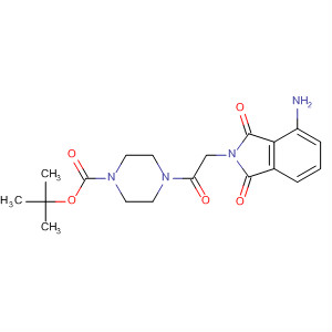 496930-61-1  1-Piperazinecarboxylic acid,4-[(4-amino-1,3-dihydro-1,3-dioxo-2H-isoindol-2-yl)acetyl]-,1,1-dimethylethyl ester