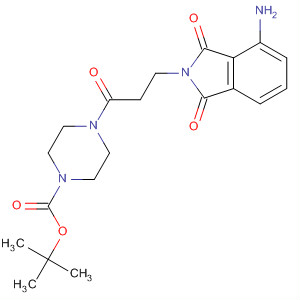 496930-62-2  1-Piperazinecarboxylic acid,4-[3-(4-amino-1,3-dihydro-1,3-dioxo-2H-isoindol-2-yl)-1-oxopropyl]-,1,1-dimethylethyl ester