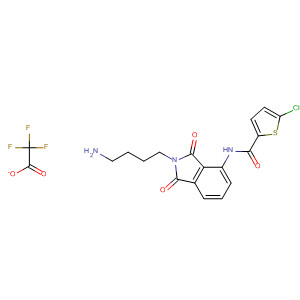 496930-83-7  2-Thiophenecarboxamide,N-[2-(4-aminobutyl)-2,3-dihydro-1,3-dioxo-1H-isoindol-4-yl]-5-chloro-,mono(trifluoroacetate)