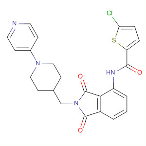 496930-88-2  2-Thiophenecarboxamide,5-chloro-N-[2,3-dihydro-1,3-dioxo-2-[[1-(4-pyridinyl)-4-piperidinyl]methyl]-1H-isoindol-4-yl]-