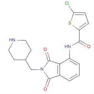 496930-90-6  2-Thiophenecarboxamide,5-chloro-N-[2,3-dihydro-1,3-dioxo-2-(4-piperidinylmethyl)-1H-isoindol-4-yl]-