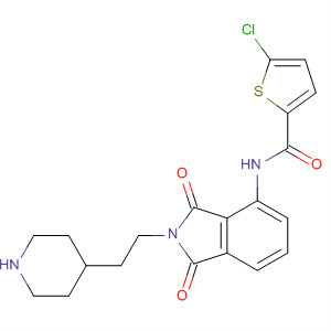 496930-93-9  2-Thiophenecarboxamide,5-chloro-N-[2,3-dihydro-1,3-dioxo-2-[2-(4-piperidinyl)ethyl]-1H-isoindol-4-yl]-