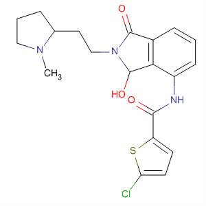 496931-31-8  2-Thiophenecarboxamide,5-chloro-N-[2,3-dihydro-3-hydroxy-2-[2-(1-methyl-2-pyrrolidinyl)ethyl]-1-oxo-1H-isoindol-4-yl]-