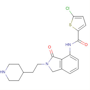 496931-34-1  2-Thiophenecarboxamide,5-chloro-N-[2,3-dihydro-3-oxo-2-[2-(4-piperidinyl)ethyl]-1H-isoindol-4-yl]-