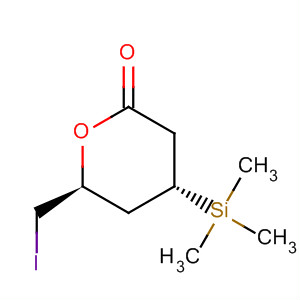 496944-42-4  2H-Pyran-2-one, tetrahydro-6-(iodomethyl)-4-(trimethylsilyl)-, (4R,6S)-