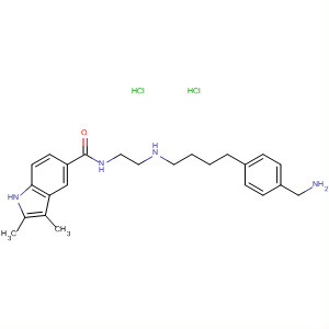 496945-22-3  1H-Indole-5-carboxamide,N-[2-[[3-[4-(aminomethyl)phenyl]propyl]methylamino]ethyl]-2,3-dimethyl-,dihydrochloride