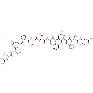496953-55-0  L-Leucine,L-leucyl-L-seryl-L-leucyl-L-prolyl-L-threonyl-L-valyl-L-phenylalanyl-L-leucyl-L-histidyl-L-alanyl-