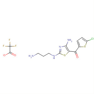 496954-47-3  Methanone,[4-amino-2-[(3-aminopropyl)amino]-5-thiazolyl](5-chloro-2-thienyl)-,trifluoroacetate