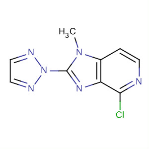 496955-67-0  1H-Imidazo[4,5-c]pyridine, 4-chloro-1-methyl-2-(2H-1,2,3-triazol-2-yl)-