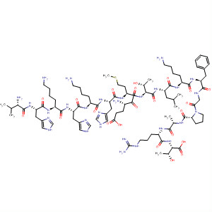 496957-63-2  L-Threonine,L-valyl-L-histidyl-L-lysyl-L-histidyl-L-lysyl-L-histidyl-L-a-glutamyl-L-methionyl-L-threonyl-L-leucyl-L-lysyl-L-phenylalanylglycyl-L-prolyl-L-alanyl-L-arginyl- 496957-63-2  L-Threonine,L-valyl-L-histidyl-L-lysyl-L-histidyl-L-lysyl-L-histidyl-L-a-glutamyl-L-methionyl-L-threonyl-L-leucyl-L-lysyl-L-phenylalanylglycyl-L-prolyl-L-alanyl-L-arginyl-