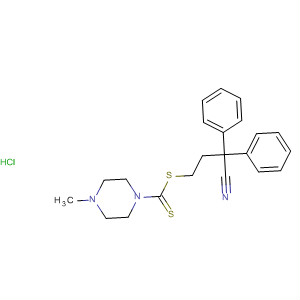 496958-21-5  1-Piperazinecarbodithioic acid, 4-methyl-, 3-cyano-3,3-diphenylpropylester, monohydrochloride