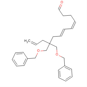 496973-00-3  4,6,11-Dodecatrienal, 9,9-bis[(phenylmethoxy)methyl]-, (4Z,6E)-