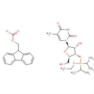 497070-13-0  Thymidine, 3'-O-[ethoxybis(1-methylethyl)silyl]-, 5'-(9H-fluoren-9-ylmethylcarbonate)