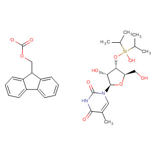 497070-27-6  Thymidine, 3'-O-[hydroxybis(1-methylethyl)silyl]-,5'-(9H-fluoren-9-ylmethyl carbonate)