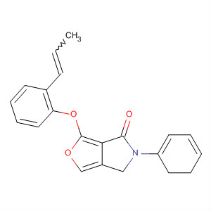 497071-00-8  4H-Furo[3,4-c]pyrrol-4-one,5,6-dihydro-5-phenyl-3-[2-(1E)-1-propenylphenoxy]-