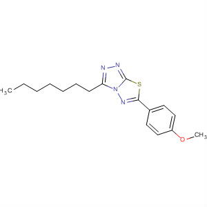497071-44-0  1,2,4-Triazolo[3,4-b][1,3,4]thiadiazole, 3-heptyl-6-(4-methoxyphenyl)-