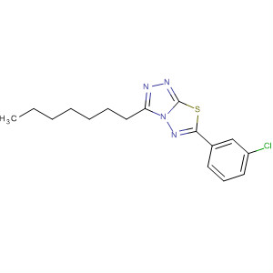 497071-46-2  1,2,4-Triazolo[3,4-b][1,3,4]thiadiazole, 6-(3-chlorophenyl)-3-heptyl-