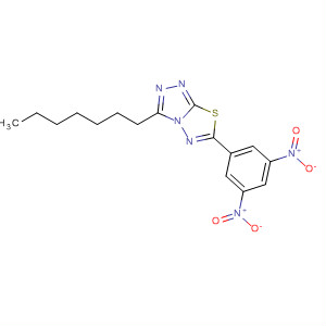 497071-47-3  1,2,4-Triazolo[3,4-b][1,3,4]thiadiazole, 6-(3,5-dinitrophenyl)-3-heptyl-