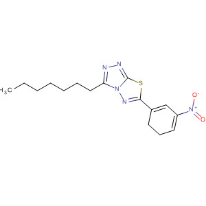 497071-48-4  1,2,4-Triazolo[3,4-b][1,3,4]thiadiazole,3-heptyl-5,6-dihydro-6-(3-nitrophenyl)-