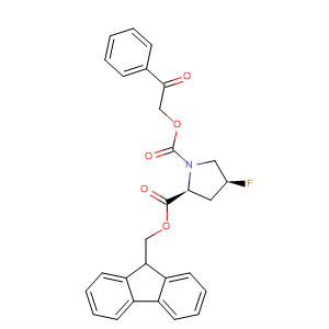 497073-96-8  1,2-Pyrrolidinedicarboxylic acid, 4-fluoro-, 1-(9H-fluoren-9-ylmethyl)2-(2-oxo-2-phenylethyl) ester, (2S,4S)-