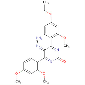 497074-63-2  2(1H)-Pyrimidinone,4-(2,4-dimethoxyphenyl)-6-(4-ethoxy-2-methoxyphenyl)-, hydrazone