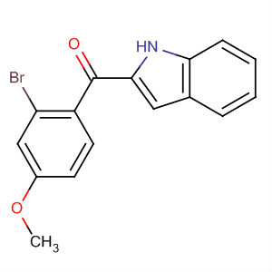 497075-88-4  Methanone, (2-bromo-4-methoxyphenyl)-1H-indol-2-yl- 497075-88-4  Methanone, (2-bromo-4-methoxyphenyl)-1H-indol-2-yl-