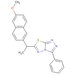 497085-68-4  1,2,4-Triazolo[3,4-b][1,3,4]thiadiazole,6-[1-(6-methoxy-2-naphthalenyl)ethyl]-3-phenyl-