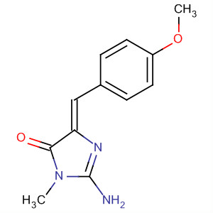 497085-85-5  4H-Imidazol-4-one,2-amino-3,5-dihydro-5-[(4-methoxyphenyl)methylene]-3-methyl-, (5Z)-