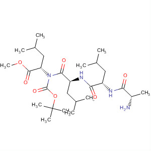 497091-96-0  L-Leucine, N-[(1,1-dimethylethoxy)carbonyl]-L-alanyl-L-leucyl-L-leucyl-,methyl ester