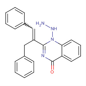 497092-62-3  4(1H)-Quinazolinone, 2-[2-phenyl-1-(phenylmethyl)ethenyl]-, hydrazone