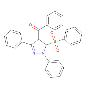 497096-63-6  Methanone,[4,5-dihydro-1,3-diphenyl-5-(phenylsulfonyl)-1H-pyrazol-4-yl]phenyl-