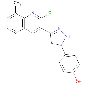 497099-21-5  Phenol,4-[3-(2-chloro-8-methyl-3-quinolinyl)-4,5-dihydro-1H-pyrazol-5-yl]-