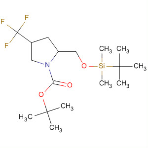 497103-74-9  1-Pyrrolidinecarboxylic acid,2-[[[(1,1-dimethylethyl)dimethylsilyl]oxy]methyl]-4-(trifluoromethyl)-,1,1-dimethylethyl ester, (2R,4R)-