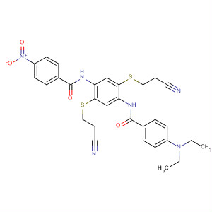 497108-00-6  Benzamide,N-[2,5-bis[(2-cyanoethyl)thio]-4-[[4-(diethylamino)benzoyl]amino]phenyl]-4-nitro-