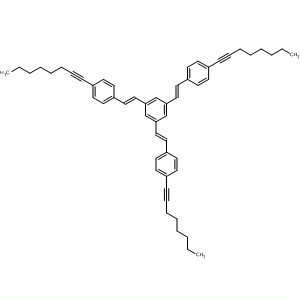 497140-55-3  Benzene, 1,3,5-tris[(1E)-2-[4-(1-octynyl)phenyl]ethenyl]-