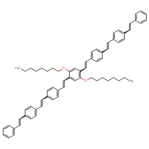 497151-25-4  Benzene,1,4-bis(octyloxy)-2,5-bis[2-[4-[2-[4-(2-phenylethenyl)phenyl]ethenyl]phenyl]ethenyl]-