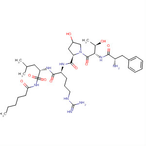 497154-32-2  L-Leucinamide,N-(1-oxohexyl)-L-phenylalanyl-L-threonyl-(4R)-4-hydroxy-L-prolyl-L-arginyl-