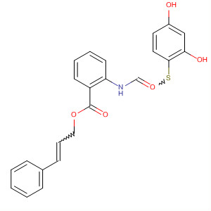 497156-34-0  Benzoic acid, 2-[[(2,4-dihydroxyphenyl)thioxomethyl]amino]-,3-phenyl-2-propenyl ester