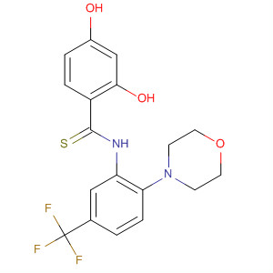 497156-35-1  Benzenecarbothioamide,2,4-dihydroxy-N-[2-(4-morpholinyl)-5-(trifluoromethyl)phenyl]-