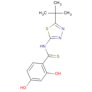 497156-41-9  Benzenecarbothioamide,N-[5-(1,1-dimethylethyl)-1,3,4-thiadiazol-2-yl]-2,4-dihydroxy-