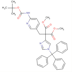 497160-01-7  Propanedioic acid,[[6-[[(1,1-dimethylethoxy)carbonyl]amino]-3-pyridinyl]methyl][1-(triphenylmethyl)-1H-imidazol-4-yl]-, dimethyl ester