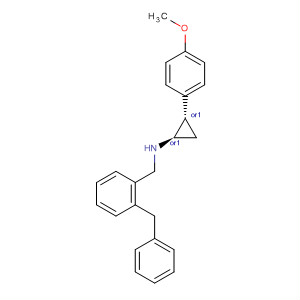 497163-65-2  benzemetanamina,N-[(1R,2S)-2-(4-metoxifenil)ciclopropil]-N-(fenilmetil)-, rel-