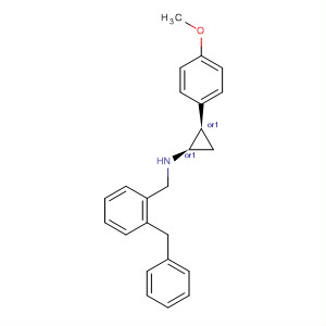 497163-66-3  Benzolmetánamin,N-[(1R,2R)-2-(4-metoxifenil)ciklopropil]-N-(fenilmetil)-, rel-