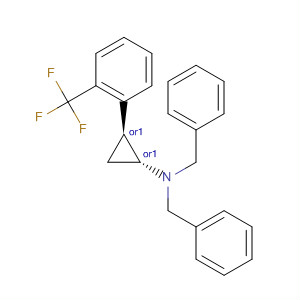 497163-68-5  Benzenemethanamine,N-(phenylmethyl)-N-[(1R,2S)-2-[2-(trifluoromethyl)phenyl]cyclopropyl]-,rel-