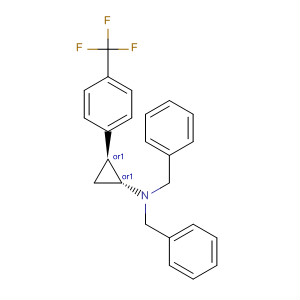 497163-69-6  Benzenemethanamine,N-(phenylmethyl)-N-[(1R,2S)-2-[4-(trifluoromethyl)phenyl]cyclopropyl]-,rel-