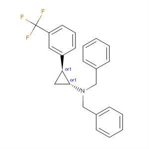 497163-70-9  Benzenemethanamine,N-(phenylmethyl)-N-[(1R,2S)-2-[3-(trifluoromethyl)phenyl]cyclopropyl]-,rel-